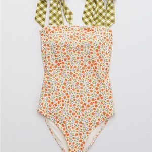 Aerie Bandeau One Piece Swimsuit